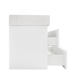 Kúpeľňová skrinka s umývadlom SAT B-Way 119x50x45 cm biela lesk BWAY2120WU2BI BWAY2120WU2BI