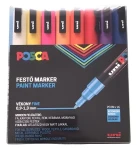 POSCA PC- 3M / Akrylový popisovač / sada 16 farieb / hrot 0,9-1,3 mm (2UPC3M16DB)