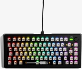 Glorious Glorious GMMK 3 75 % Custom Gaming-Tastatur - Barebone, ISO-Layout, schwarz