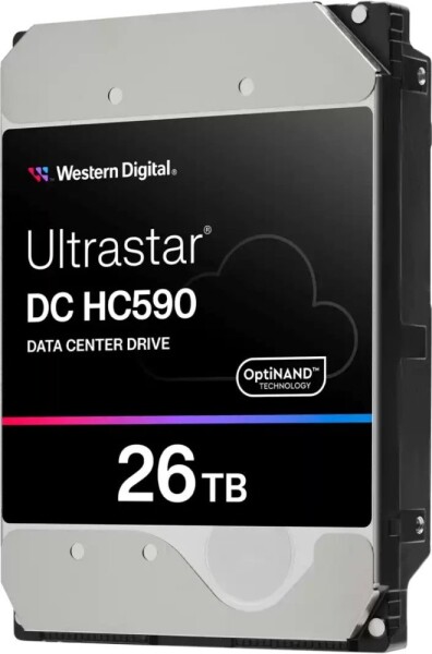 WD WD Ultrastar DC HC590 0F65672 - Festp - Datencenter - verschlusselt - 26 TB - intern - 3.5" (8.9 cm) - SATA 6Gb/s - 7200 rpm - Puffer: 512 MB - TCG Encryption