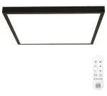 Immax NEO LITE FRAME SMART čierna / Stropné svietidlo / 60×60 cm / IP44 / CCT / TUYA / Wi-Fi (07279L)