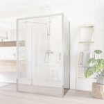 Mereo Lima pevný diel k pivotovým, dvojdielnym a štvordielnym zasúvacím dverám 90x190 cm, sklo číre CK10203K