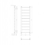 SAPHO - METRO LIGHT vykurovacie teleso 400x1140 biela IR445T