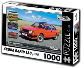 RETRO-AUTA Puzzle č. 30 Škoda Rapid 130 (1986)