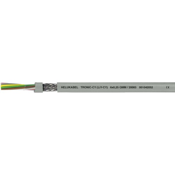 HELU 20039-500 dátový kábel LiYCY 18 x 0.25 mm² sivá 500 m; 20039-500
