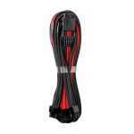 CableMod PRE ModMesh RT-Series Kábel 8-pin PCIE Trojtý pre ASUS amp; Seasonic 60cm / čierno-červená (CM-PRTS-16P3-N60KKR-5PK-R)