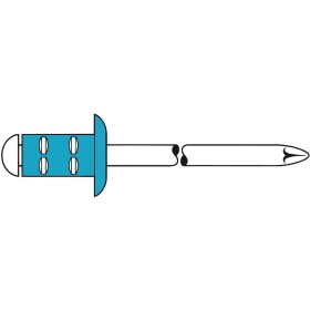 Gesipa 1464830 slepý nit (Ø x d) 3.2 mm x 11 mm nerezová ocel nerezová ocel 75 ks; 1464830