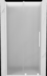 MEXEN/S - Velár posuvné sprchové dvere 110, dekor, biela 871-110-000-31-20