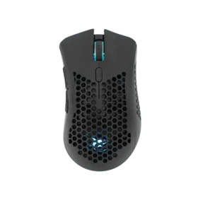 White Shark LIONEL čierna / Herná bezdrôtová myš / optická / 10000 DPI / 6 tlačidiel / RGB / USB (LIONEL-B)