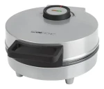 Clatronic HA 3833 čierna, strieborná / Vaflovač / 1200 W / 1 vafle / okrúhly tvar (HA 3833)