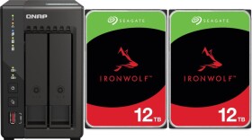 Qnap TS-253E-8G + 2x Seagate IronWolf 12TB (ST12000VN0008)