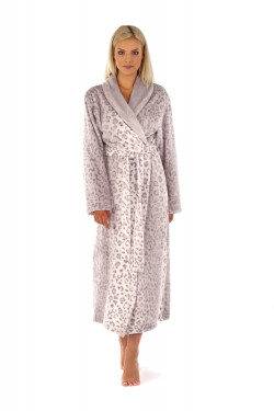 Dámsky župan Irbis 2556 9101 Grey and white - Vestis XL bílá s šedou