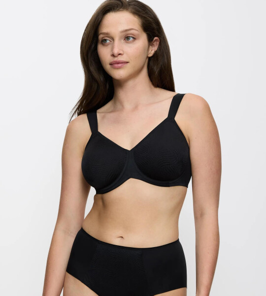 ESSENTIAL MINIMIZER - Minimalizačná podprsenka: zmenšenie o jeden košíček, pohodlie na celý deň Triumph BLACK 85D
