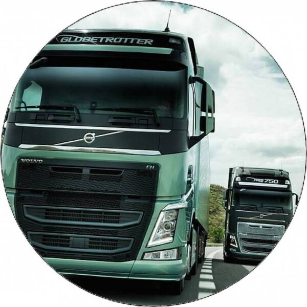 Jedlý papier kamión Volvo zelený 19,5 cm - Pictu Hap - Pictu Hap