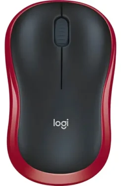 Logitech M185 červená / Myš / bezdrôtová / optická / 1000 DPI / 3 tlačidlá (5099206028845)