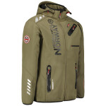 Geographical Norway Softshellová bunda Royaute DB 068 M WY1997H/GN-Kaki / Black S