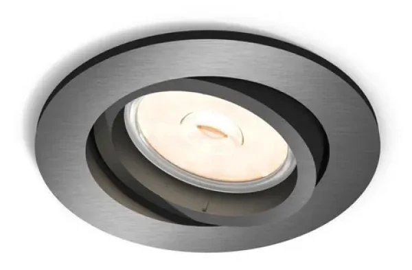 Philips Donegal šedá / Podhľadové svietidlo / GU10 / 1x5,5W / bez zdroja / IP20 / 9 cm (SKL000312868)