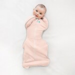 Love To Dream Swaddle UP Lite - Zavinovačka, veľkosť M, light pink, FÁZA 1, 3-6m, 6-8,5kg