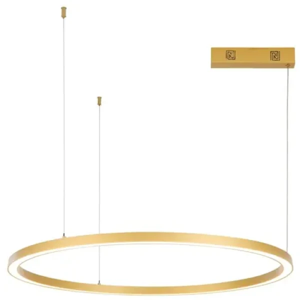 Immax NEO FINO NEW SMART zlatá / Závesné svietidlo / 1 kruh / 80cm / 60W / Zigbee 3.0 TUYA (07217L)