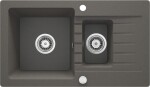 DEANTE DEANTE - Zorba antracit metalic - Granitový drez, 1.5 - bowl s odkvapkávačom ZQZ_T513