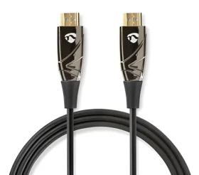 Nedis Aktívny optický High Speed HDMI 10 m čierna / Kábel HDMI / AOC / 4K 60 Hz / 18 Gbps / Ethernet (CVBG3400BK100)