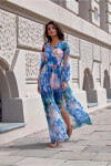 Denné šaty SUK419-200470 modro-ružové - Roco Fashion 44