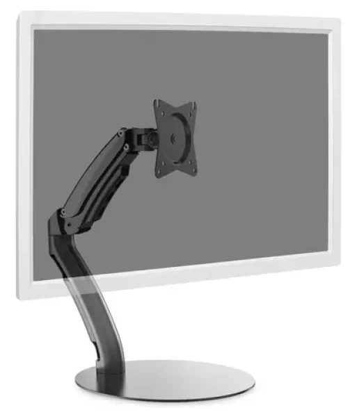Digitus stolný držiak monitora čierna / Držiak monitora / plynová pružina / nosnosť 6,5 kg / do 27" (DA-90365)