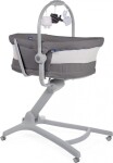 CHICCO/lehátko/stolička Baby Hug Air 4v1 - Dark Grey