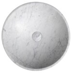 SAPHO - BLOK kamenné umývadlo na dosku priemer 42cm, biela carrara mat 2401-42