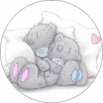 Jedlý papier roztomilí medvedíci na vankúši 19,5 cm - Pictu Hap - Pictu Hap