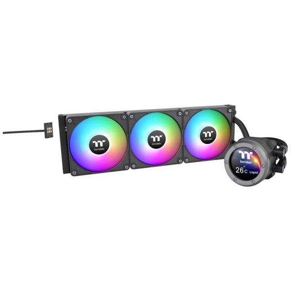 Thermaltake TH360 V2 Ultra EX ARGB čierna / 3x 120mm / 2000 RPM / 68 CFM / A-RGB / AMD + Intel (CL-W415-PL12SW-A)