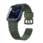 Hurtel Triple Protection pre Apple Watch 38/40/41 mm zelená / Remienok / S ochranným krytom / Odolný