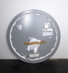SAPHO - SHARON LED podsvietené zrkadlo Ø 80 cm, čierna mat 31255CI