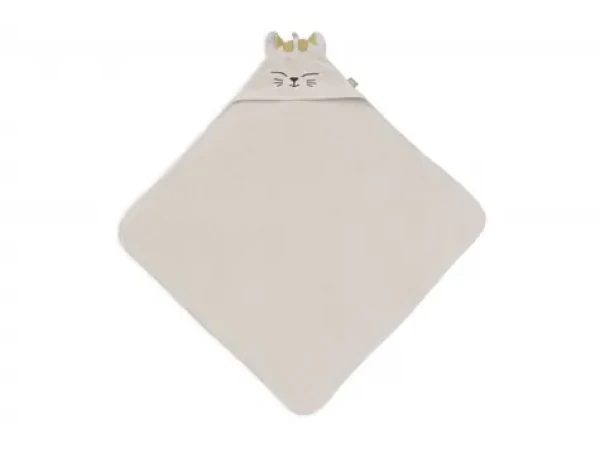 Jollein Osuška s kapucňou froté 75x75cm mačička Charlie (534-514-68134)