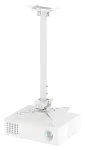 Neomounts CL25-550WH1 biela / Stropný držiak pre projektor / 74,5-114,5 cm / do 35 kg / 360° otočenie (CL25-550WH1)