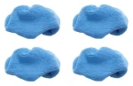 Polti 4 ks handričiek z mikrovlákna modrá / Handričky pre parný mop / SV610/620/650/660 / Polyamid, polyester