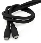 Nedis čierna / Kábel USB-C / USB-C - USB-C / 240 W / 20 Gbps / 1 m (CCGB64810BK10)
