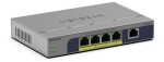 NETGEAR NETGEAR GS105PP - Switch - unmanaged - 1 x 10/100/1000 + 4 x 10/100/1000 (PoE+) - Desktop, wandmontierbar - PoE+ (83 W)