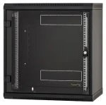 Triton RUA-09-AS6-BAX-A1 / Nástenný rozvádzač / 9U / 600x600 mm / sklenené dvere / odnímateľné bočnice / čierny (RUA-09-AS6-BAX-A1)