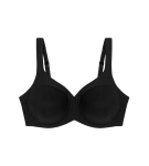 MODERN SOFT+COTTON - Minimalizačná podprsenka s čipkou Triumph BLACK 100C