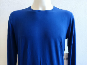 Pánske tričko s dlhým rukávom 714753030001 blue - Ralph Lauren M