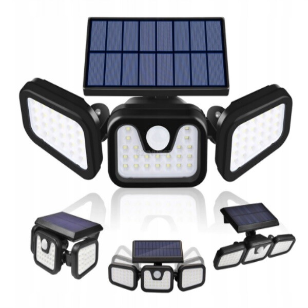 Izoxis Solárne 140 COB LED osvetlenie s PIR čidlom pohybu