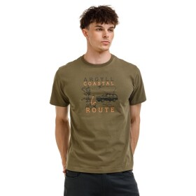 Bushman Pánske bavlnené tričko Gillie, khaki XXL