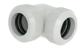 Barrow Spojka pre 12mm pevnú trubicu - 90° koleno biela (TWT90KNS-K12 w)