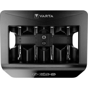 Varta LCD Universal Charger+ nabíjačka na okrúhle akumulátory NiMH micro (AAA), mignon (AA), baby (C), mono (D), 9 V blok; 57688101401