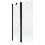 MEXEN - MIST vaňová zástena 110x150 cm 6mm f+s, čierna, číra 8A9-110-011-70-00