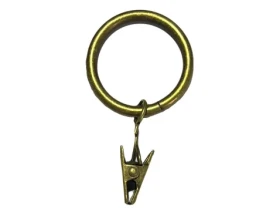 Krúžky so žabkou na garnižu (10 ks) pre 16 mm, antická zlatá%