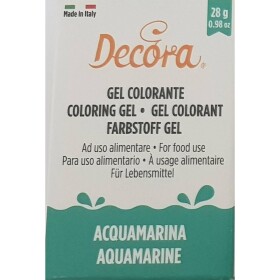 Gélová farba akvamarín 28 g - Decora