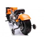 Mamido Detská elektrická motorka Chopper Warrior 36V oranžová