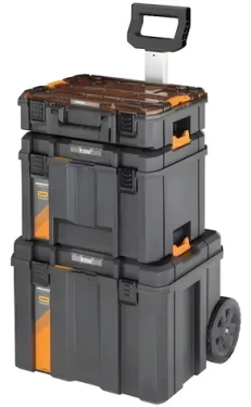 DeWalt TSTAK McLaren DWST60452-1 / Sada kufrov na náradie / 3 diely / na kolieskach / IP54 / nosnosť 50 kg (DWST60452-1)